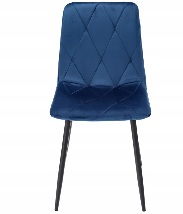 MINŠTA dygsniuota VELVET KĖDĖ moderni PIADO tamsiai mėlyna JUMIhome