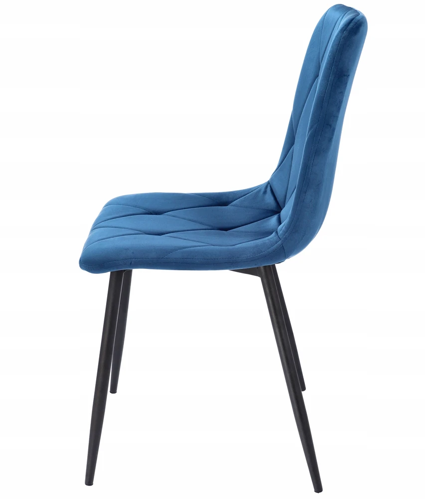 MINŠTA dygsniuota VELVET KĖDĖ moderni PIADO tamsiai mėlyna JUMIhome