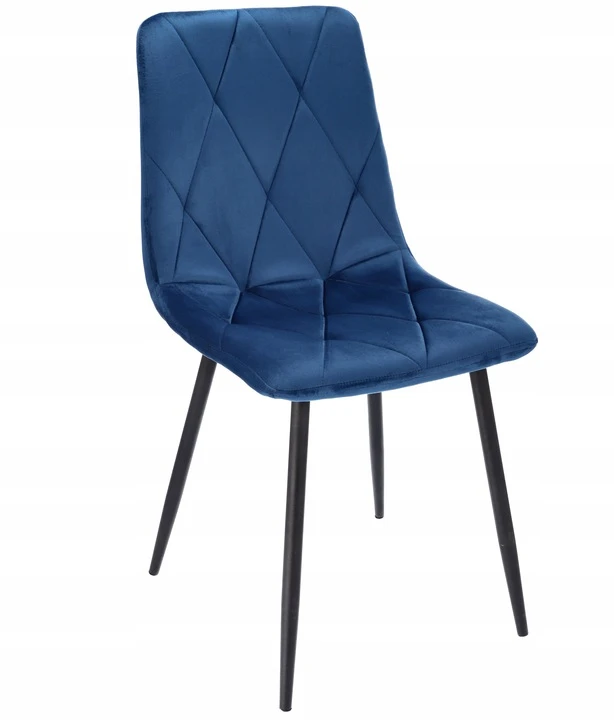 MINŠTA dygsniuota VELVET KĖDĖ moderni PIADO tamsiai mėlyna JUMIhome