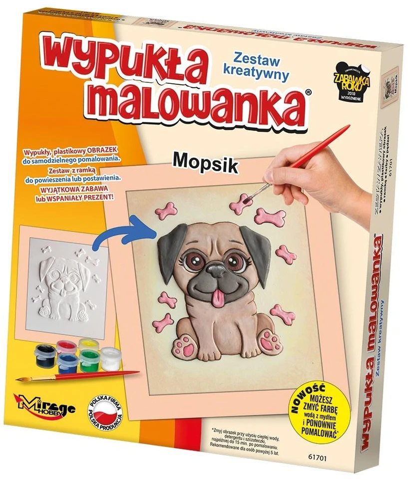 Mirage Hobby 3d Iškilusis Piešinys: Mopsiukas - Kūrybinis Rinkinys