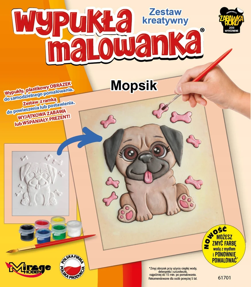 Mirage Hobby 3d Iškilusis Piešinys: Mopsiukas - Kūrybinis Rinkinys