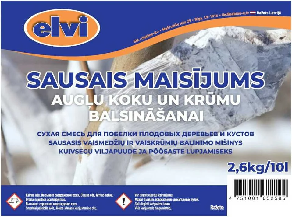 Elvi Mišinys medžiams kalkinti 2.6kg