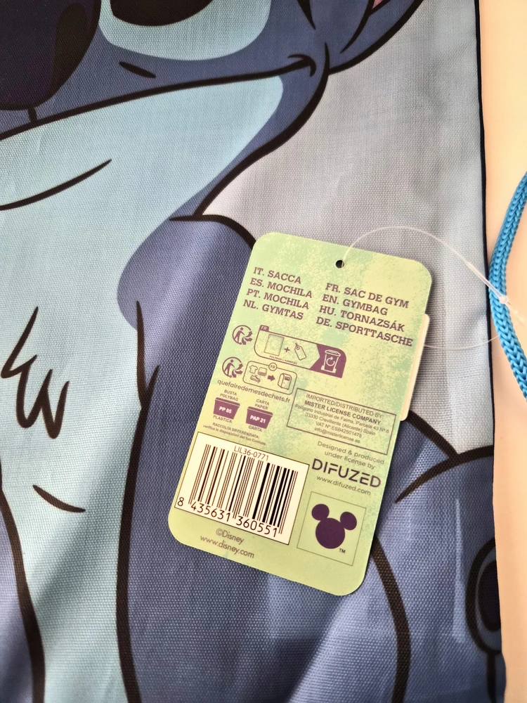 Mister License Disney Lilo ir Stitch sportinė kuprinė, 40 cm
