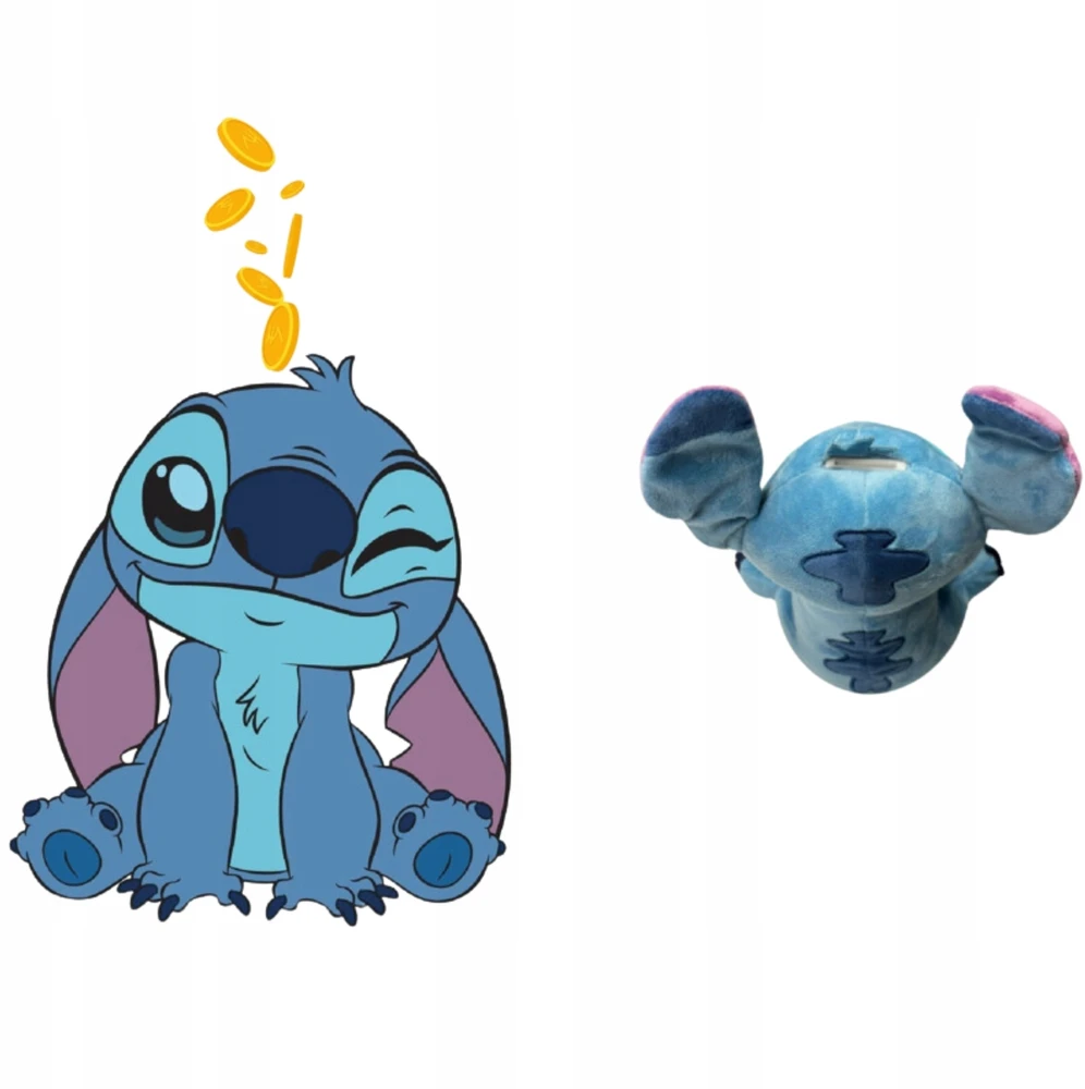 Mister License SKARBONKA STITCH PLUSZOWA MASKOTKA NA PIENIĄDZE STICH DISNEY PREZENT STICZ