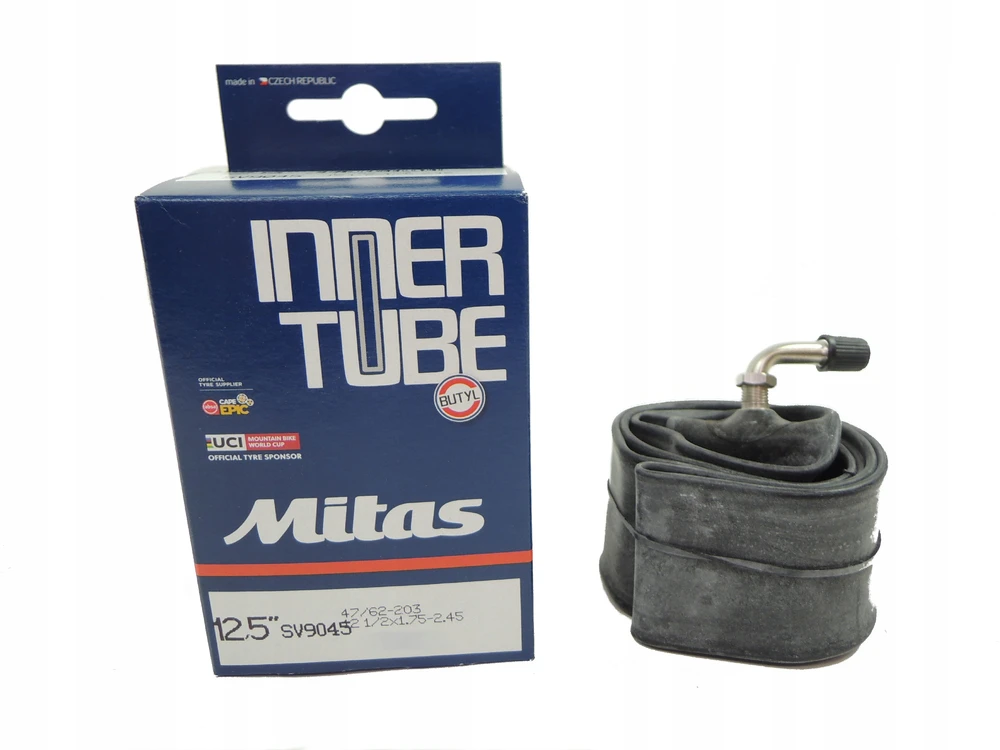 Mitas Kamera dviračiui 12 1/2 x 1.75 - 2.45, Rubena