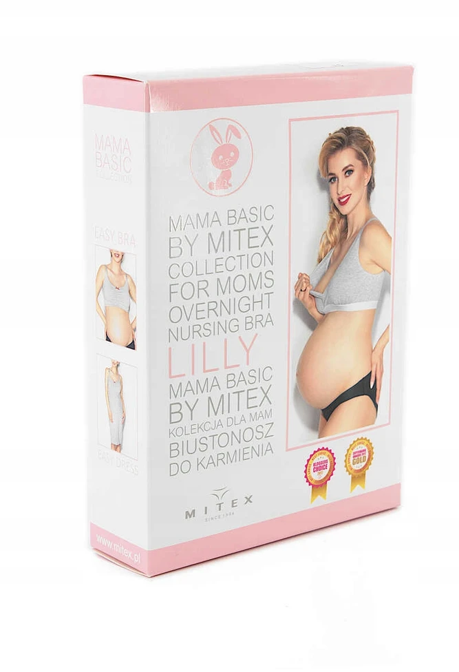Mitex Lilly maitinanti liemenėlė, minkšta medvilnė, pudra rožinė, XL