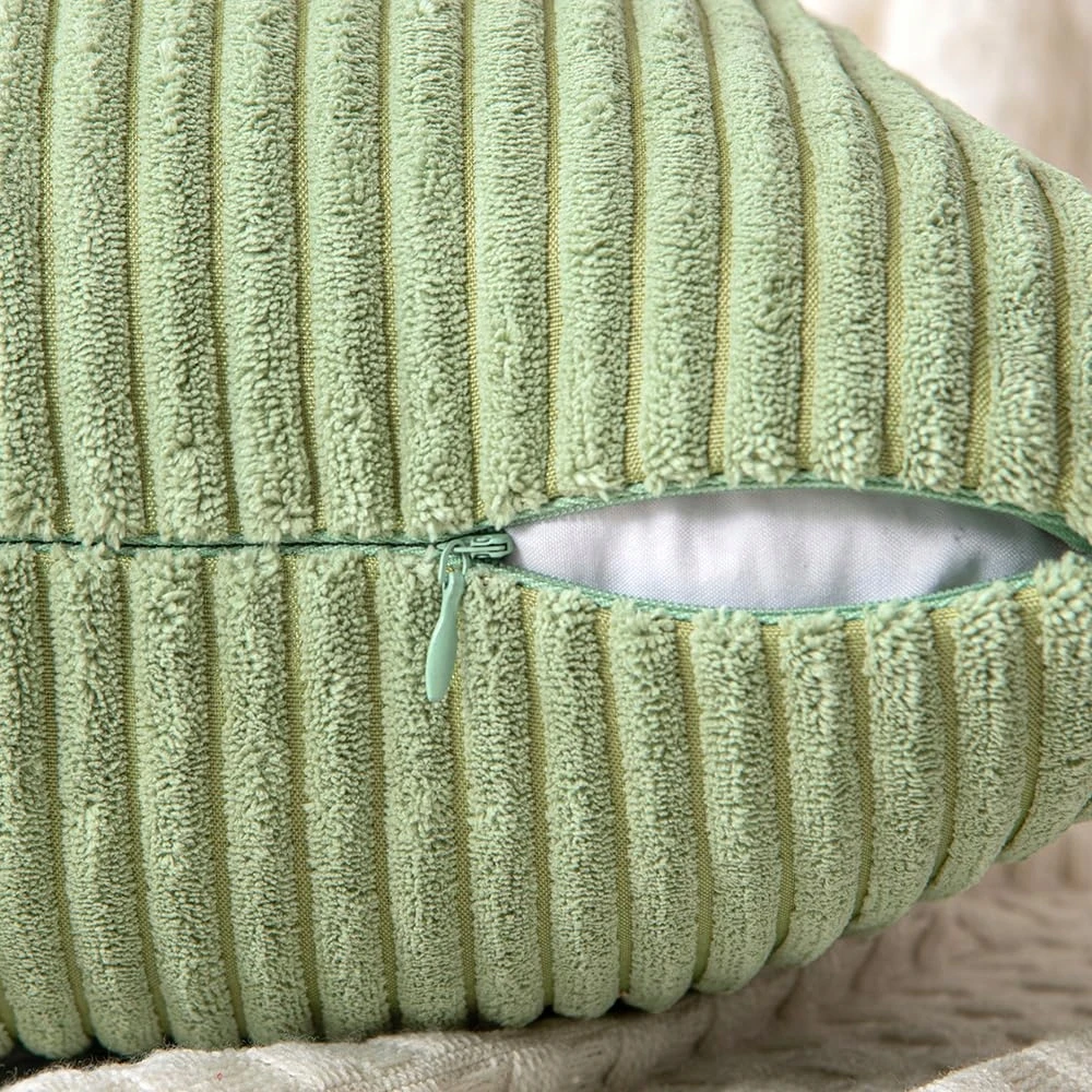 MIULEE Rinkinys 2 Poszewek 50 x 50 m Žalias Boho Na Poduszki Sofa