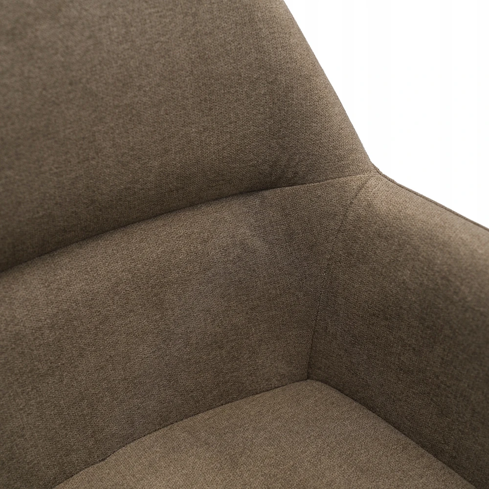 Mivihome Verdo rudos kėdės, 2 vnt., juodos kojos, modernios, valgomojo