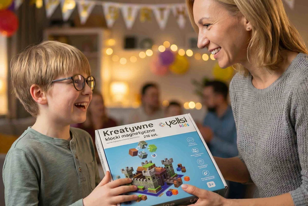 MM Magnetinė konstrukcija blokuoja didelius 216 kubų kubelių pikselių Yellsi