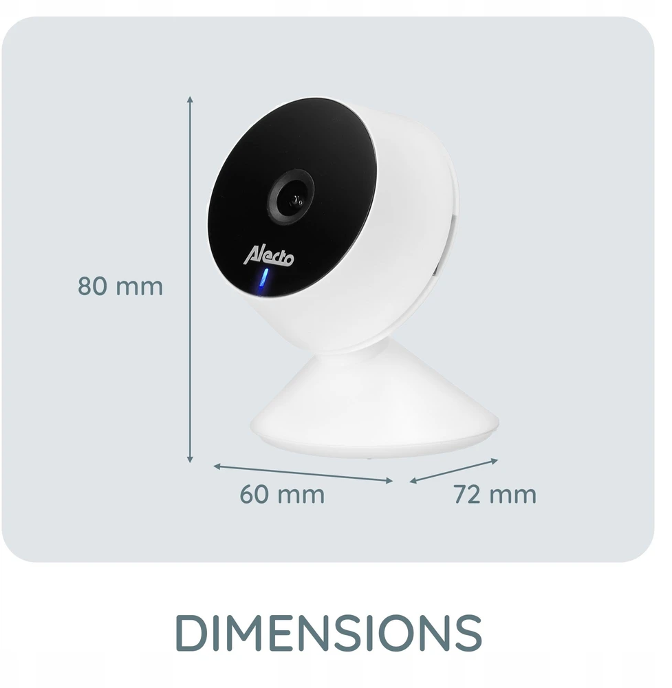 Mobili auklė Alecto SmartBaby5, balta