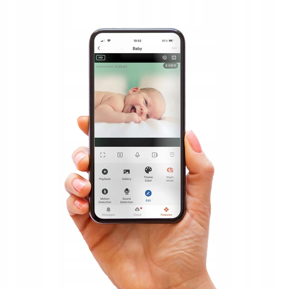 Mobili auklė Alecto SmartBaby5, balta
