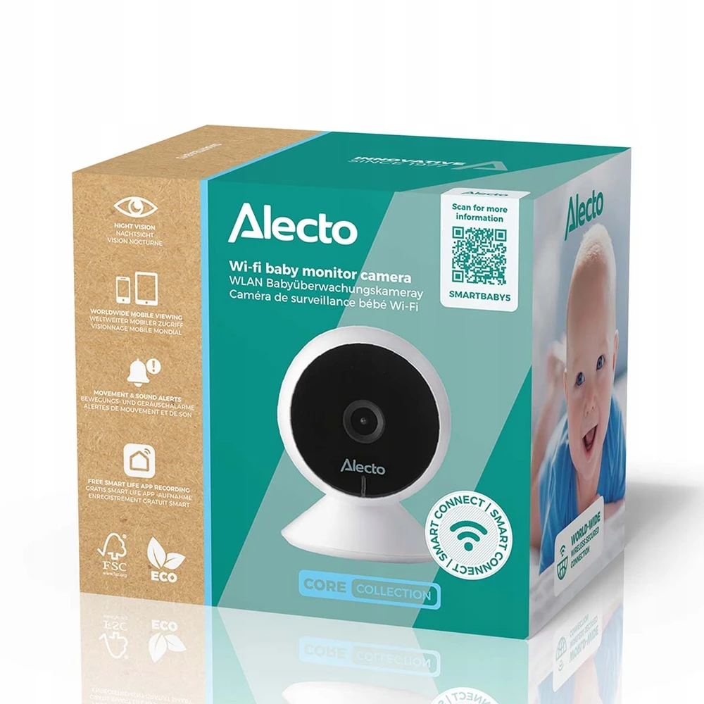 Mobili auklė Alecto SmartBaby5, balta