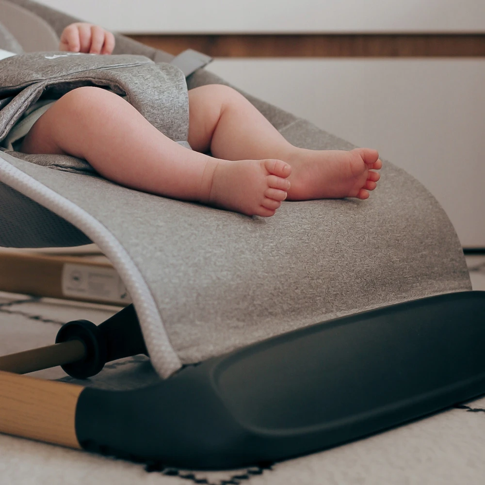 Moby System 2in1 siūbuojantis kūdikis, sulankstomas, reguliuojamas, su dirželiais