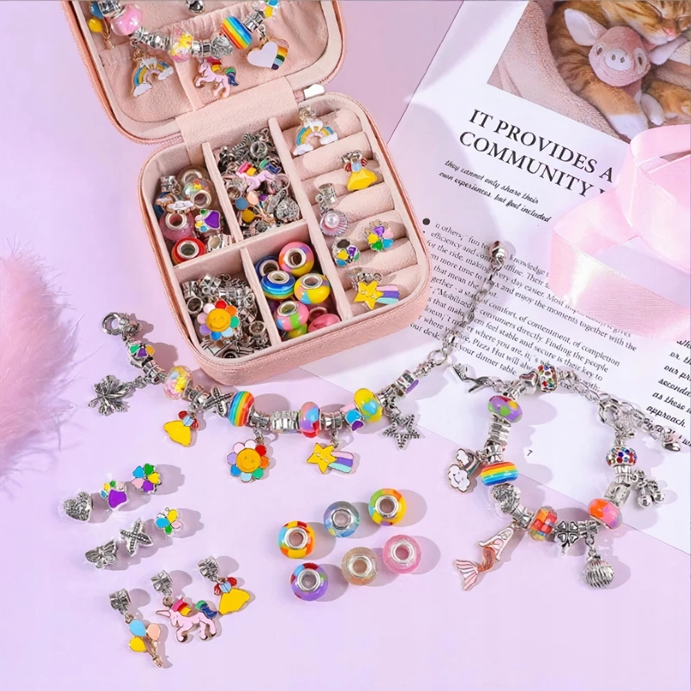 Modebelle DIDELIS RINKINYS, SKIRTA CHARMS APYNĖLEMS IR KORJALŲ KAROLIŲ DĖŽUTĖ
