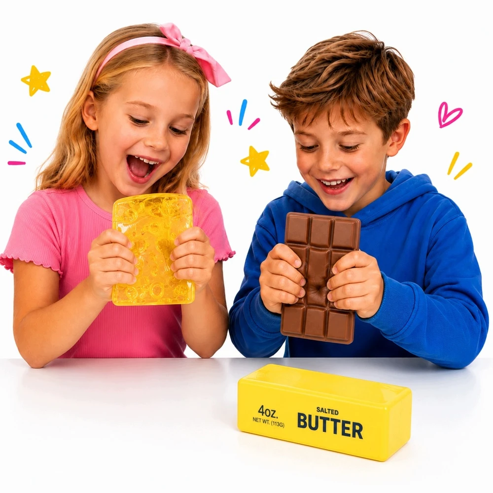 Modebelle Gniotek Squishy Butter Cheese Chocolate Antistresinis ASMR RINKINYS iš 3
