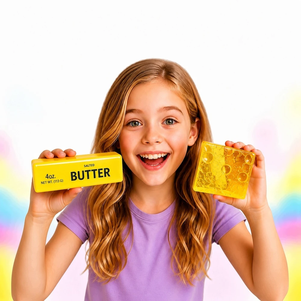 Modebelle Gniotek Squishy Butter Cheese Chocolate Antistresinis ASMR RINKINYS iš 3