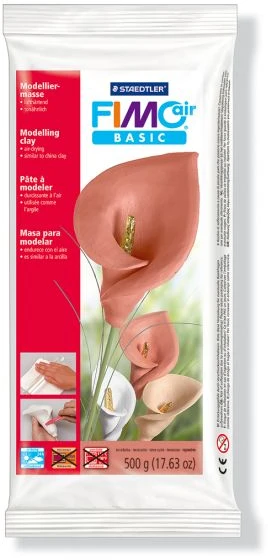 Modeliavimo masė - FIMO - BASIC - Džiūsta ore - 97% natūralių medžiagų - 500g