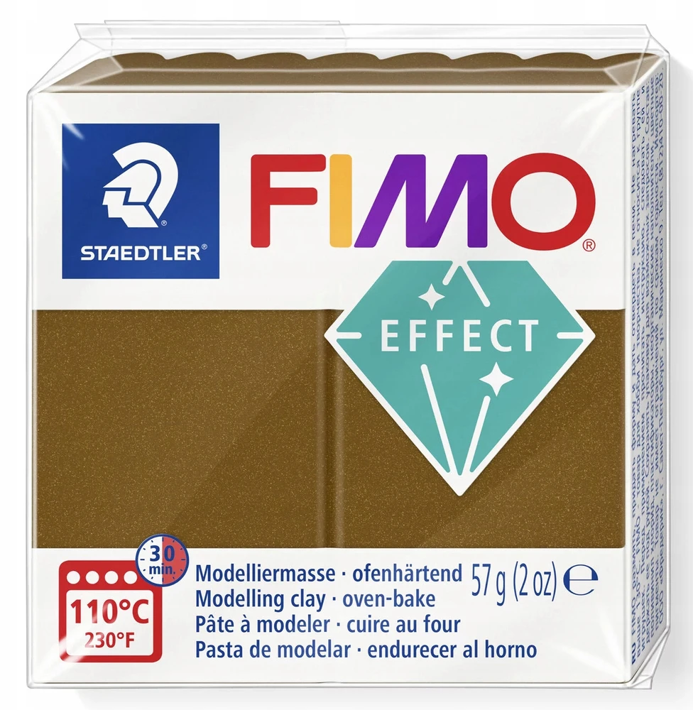 Modeliavimo masė - FIMO - Metalinė - Antikinis bronzas - 57 g - Lengva maišyti