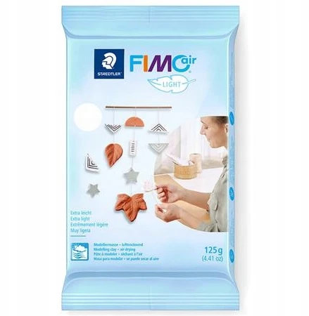 Modeliavimo masė - FIMO - oro lengvas - Orui kietėjantis - Balta - 125 g
