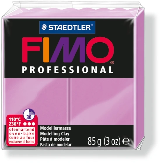 Modeliavimo masė - Fimo Professional - Levanda - 85 g - Kietėja krosnelėje - Vaikams nuo 3 metų