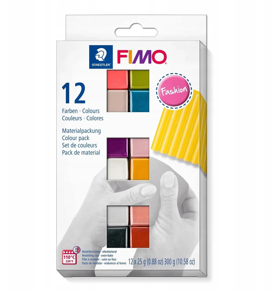 Modeliavimo masė - FIMO - Soft - 12 spalvų rinkinys - 300g