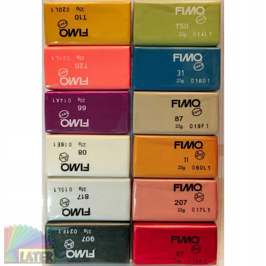 Modeliavimo masė - FIMO - Soft - 12 spalvų rinkinys - 300g