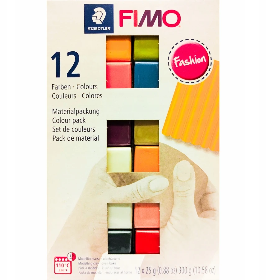 Modeliavimo masė - FIMO - Soft - 12 spalvų rinkinys - 300g