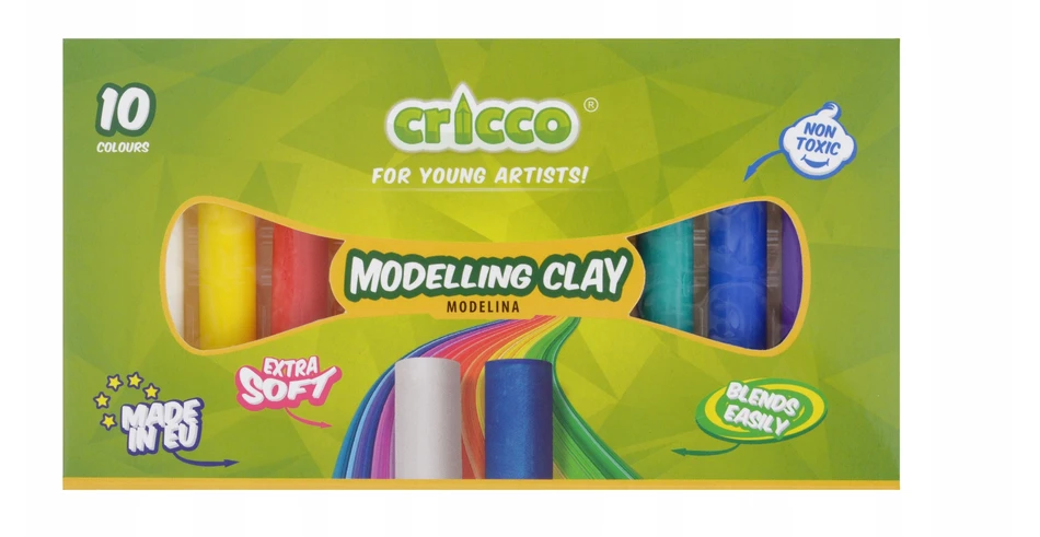 Modeliavimo molis 10 spalvų CRICCO