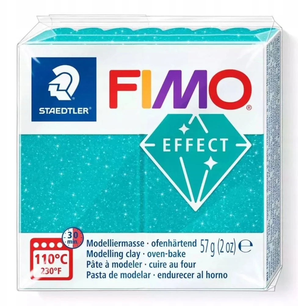Modeliavimo molis - FIMO - Galaxy - Turkis - Blizgučių efektai - 57g
