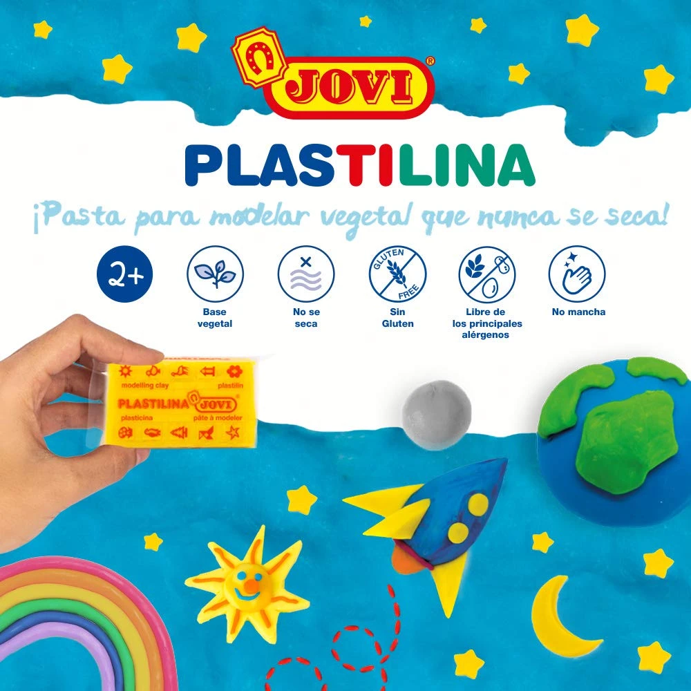 Modeliavimo plastilinas Jovi, rožinis, 15vnt