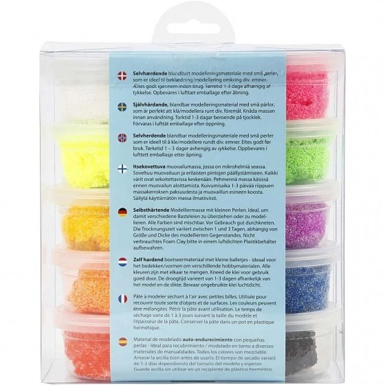 Foam Claycreative Toys Putplasčio molis - bazinis (10 x 35 g) (78930)