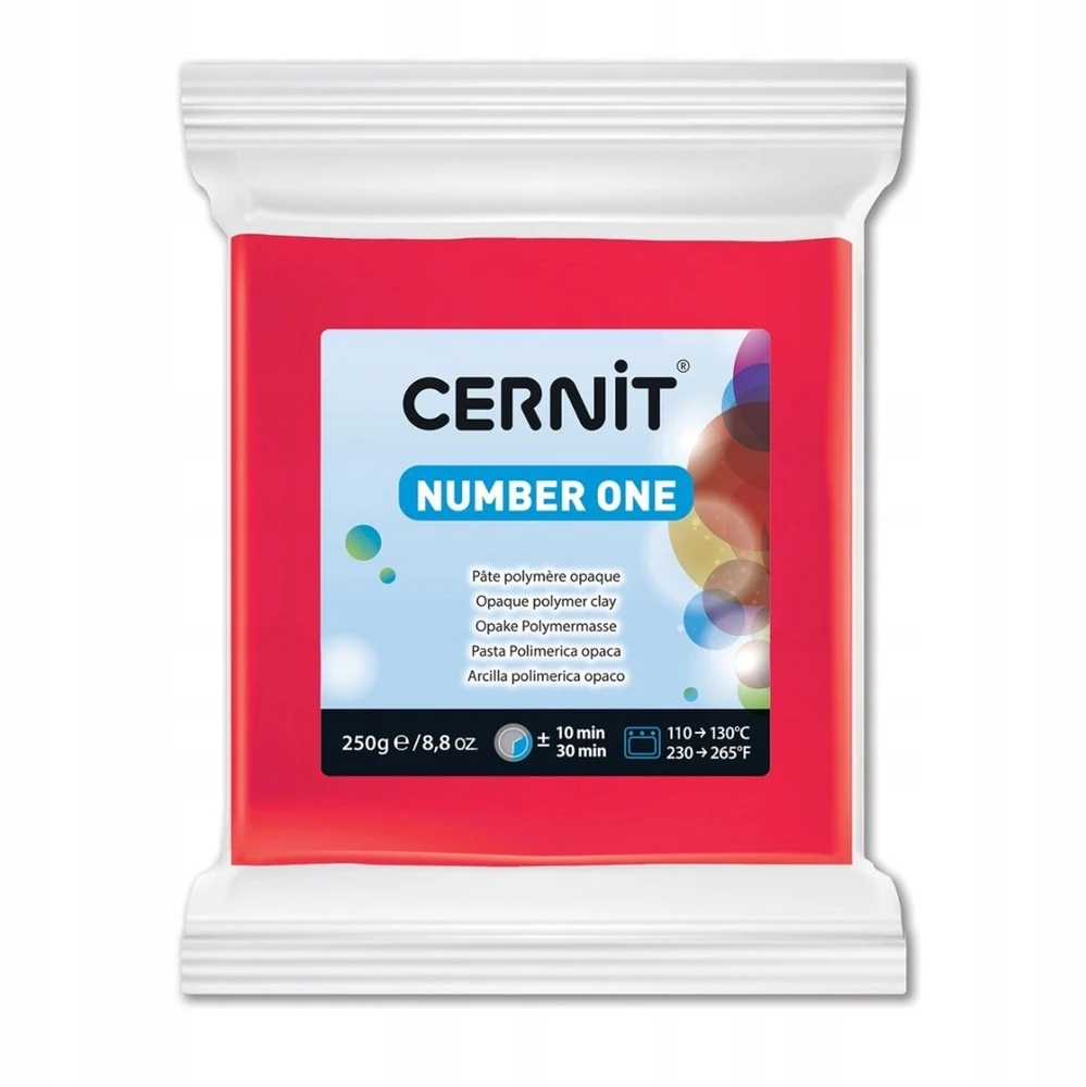MODELINA CERNIT DO FIGUREK BIŻUTERII 250g RAUDONA
