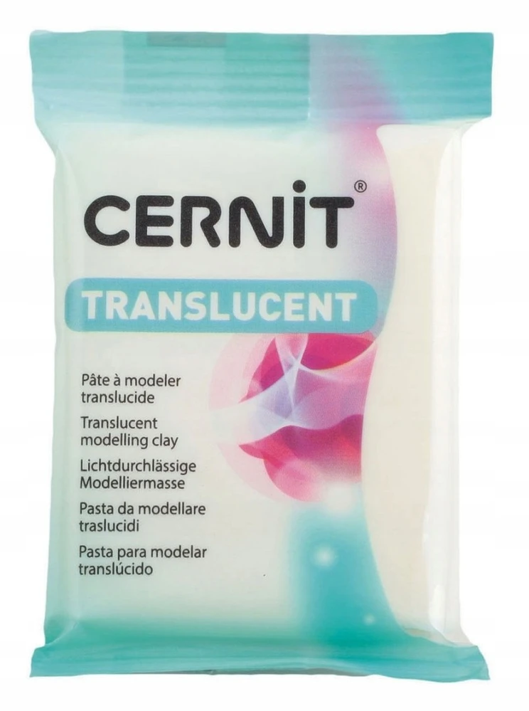 Modelina Cernit GLOW in the DARK świecąca w ciemności NIGHTGLOW 56g translu
