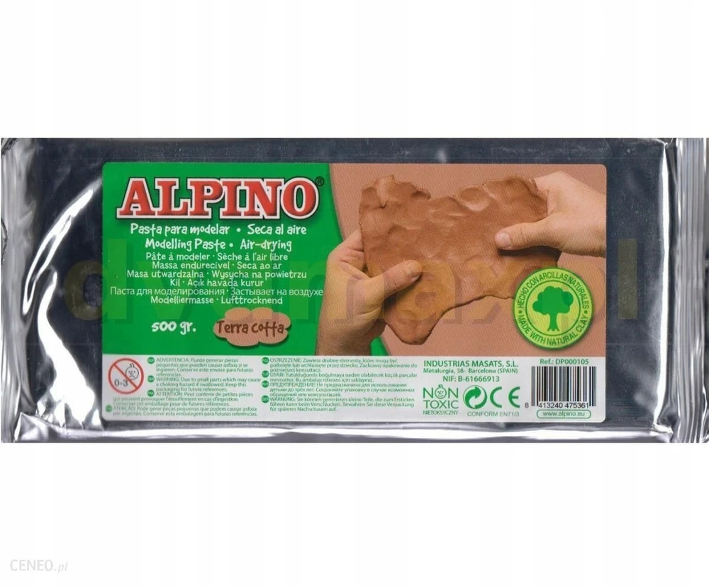 Modelinas ALPINO 500g rudas