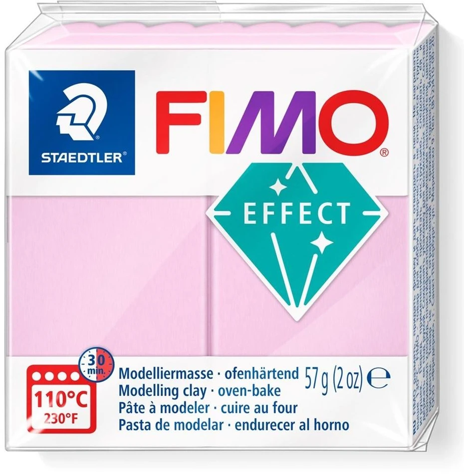 Modelinas Fimo Effect Light pink 56g. rožinis