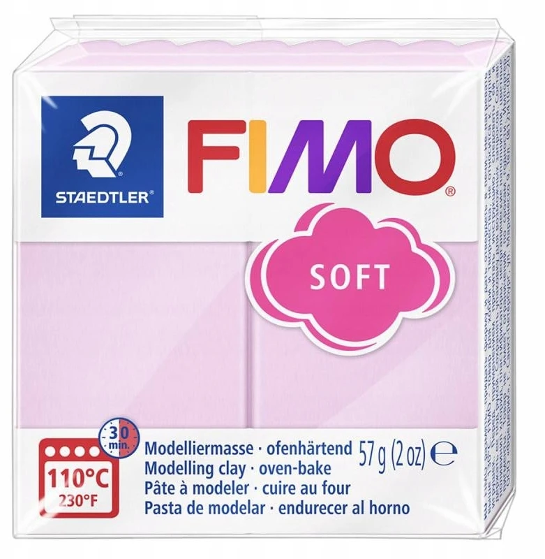 Modelinas Fimo Effect Light pink 56g. rožinis