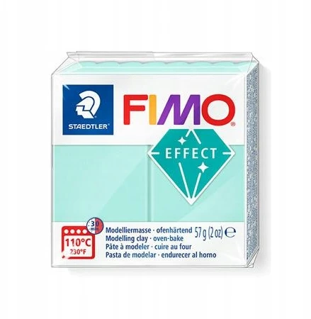 Modelinas Fimo Effect Mint 56g. žalias