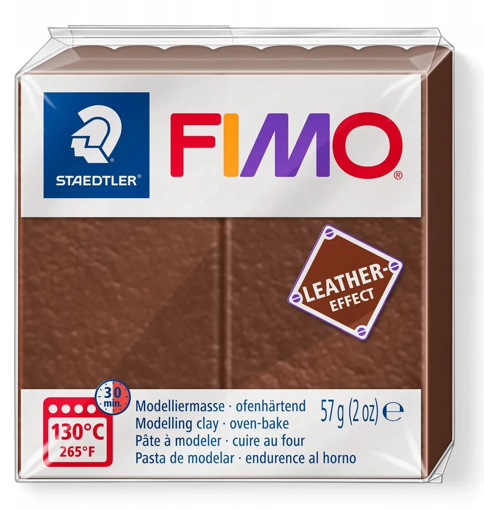 Modelinas FIMO, odos efektas,57 g, riešutų ruda sp.