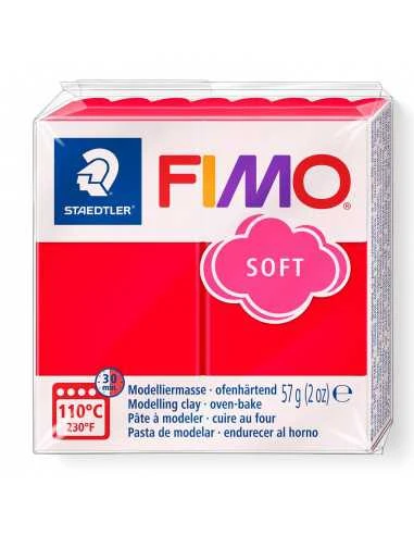 Modelinas FIMO SOFT, 57 g, Indijos raudona sp.