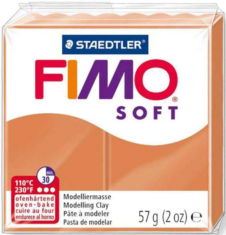 Modelinas FIMO SOFT, 57 g, konjako ruda sp.