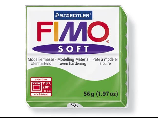 Staedtler Modelinas Fimo, 56g, šviesiai žalios spalvos