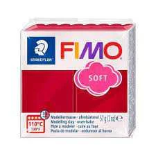Modelinas FIMO SOFT, 57 g, vyšnių raudona sp.