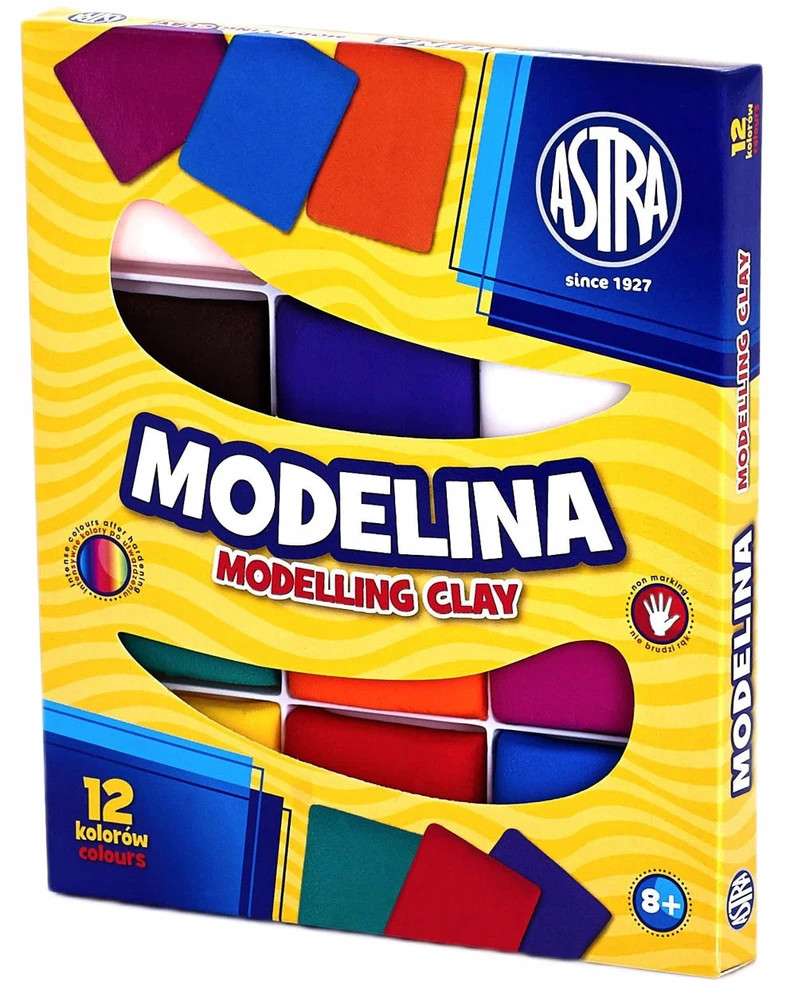 Modelino rinkinys Astra, 12 spalvų
