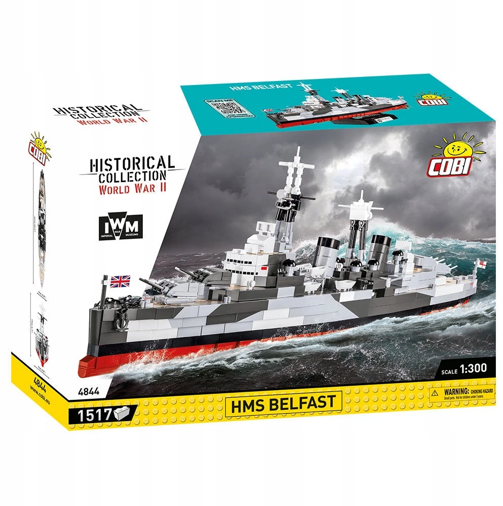 Modelio rinkinys - COBI - 4844 - HMS BELFAST - Plastikas - 1 vnt. - Surinkti patiems