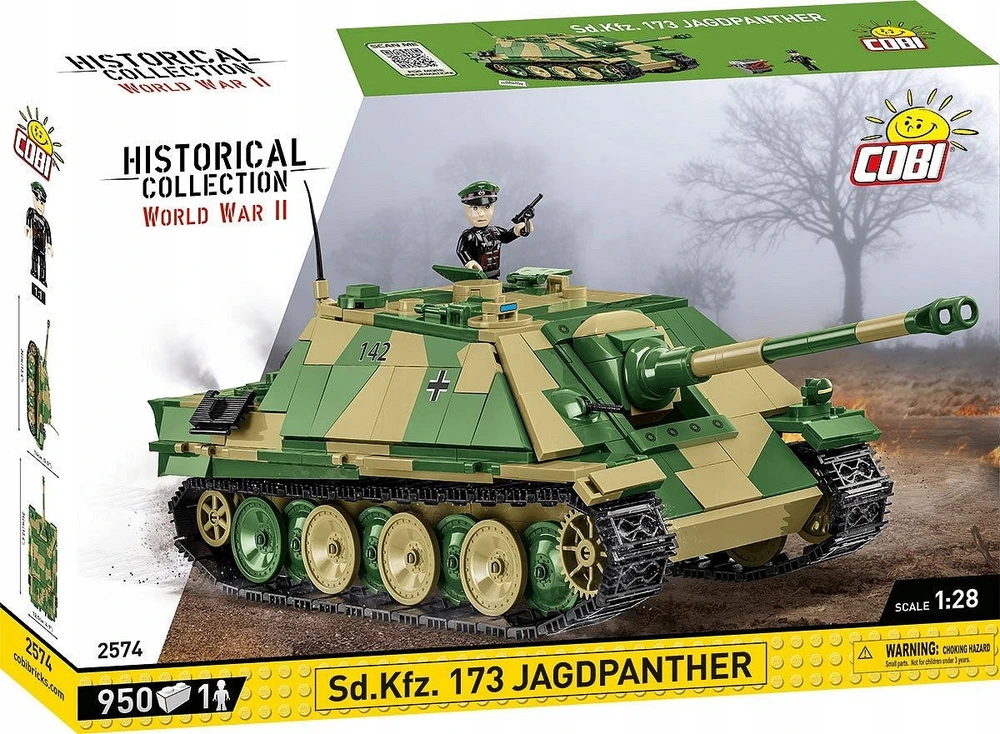 Cobi Klocki Historical Collection WWII Sd.Kfz.173 Jagdpanther 950 klocki