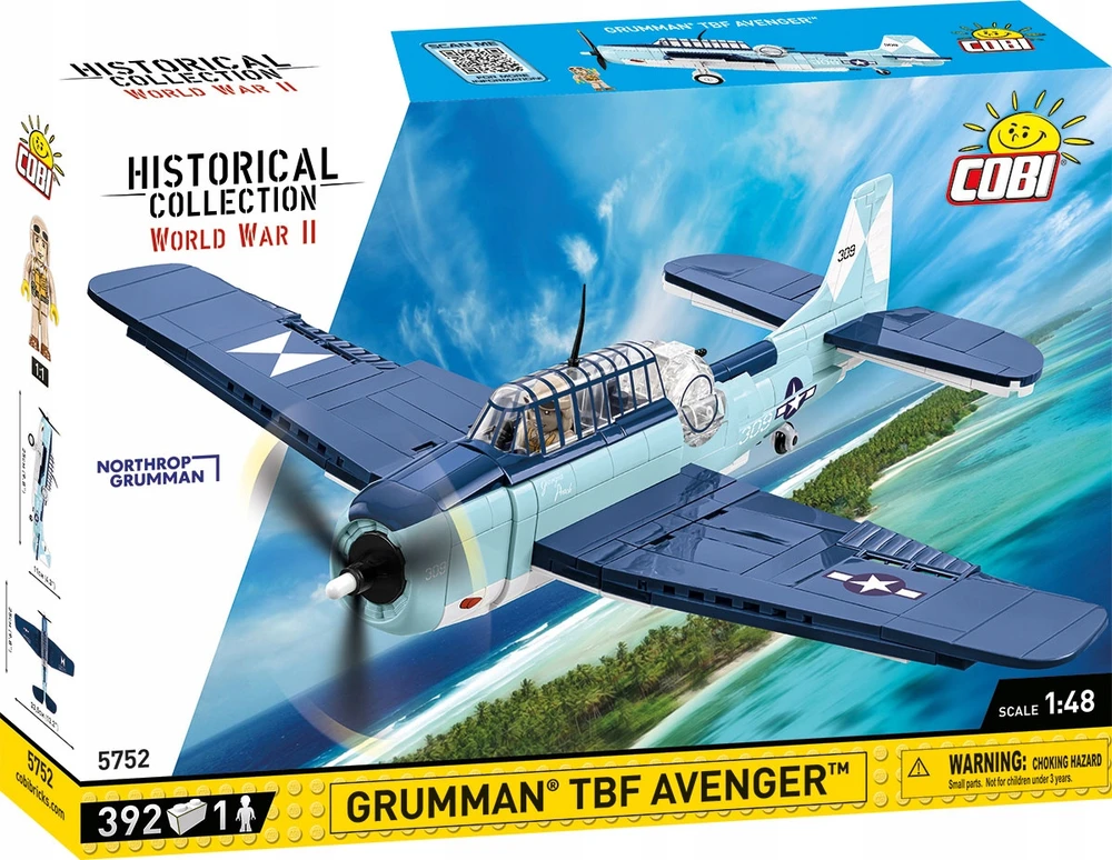 Modelis - COBI - Grumman TBF Avenger - 575 dalių - Plastikas - Surinkti patiems