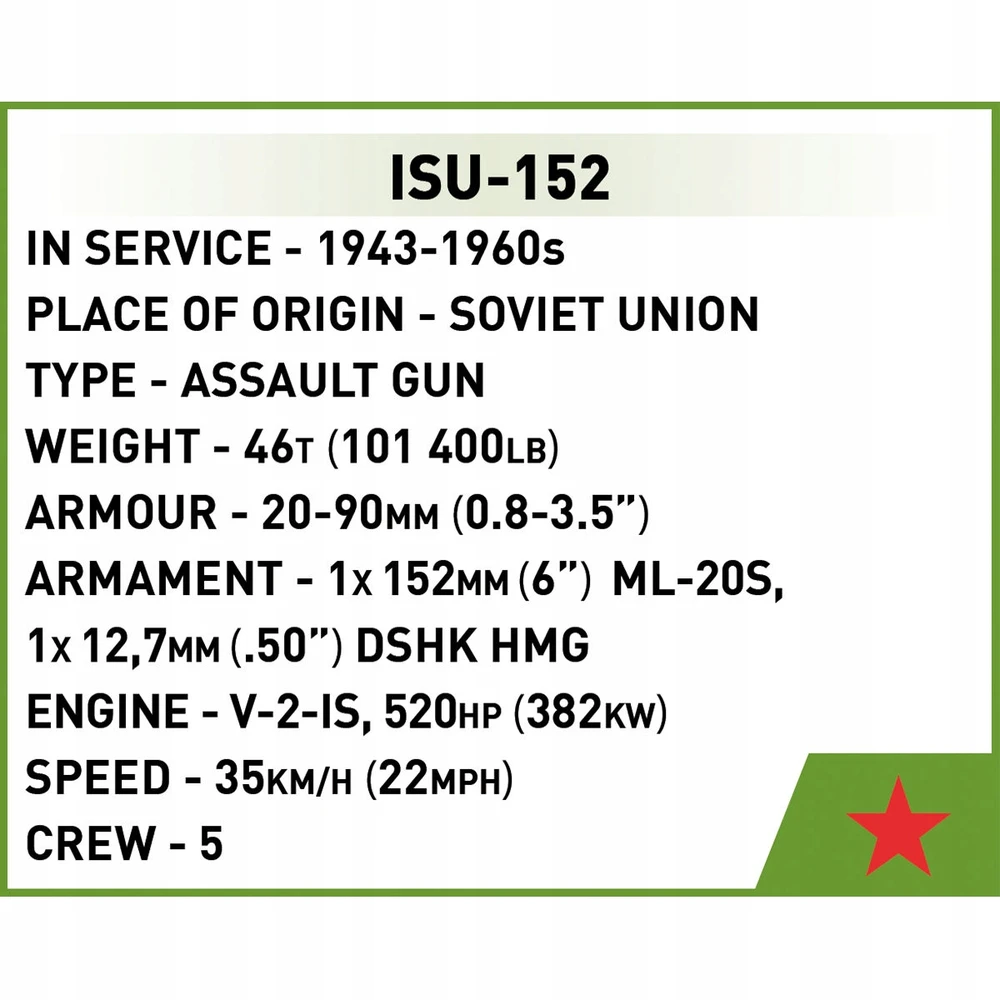 Modelis - COBI - ISU 152 - Plastikas - Savarankiškai surenkamas - Vaikams ir mišriems
