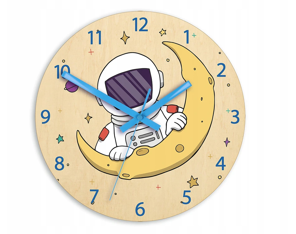 Modernclock Laikrodis ścienny ASTRONAUTA dla dziecka - CICHY