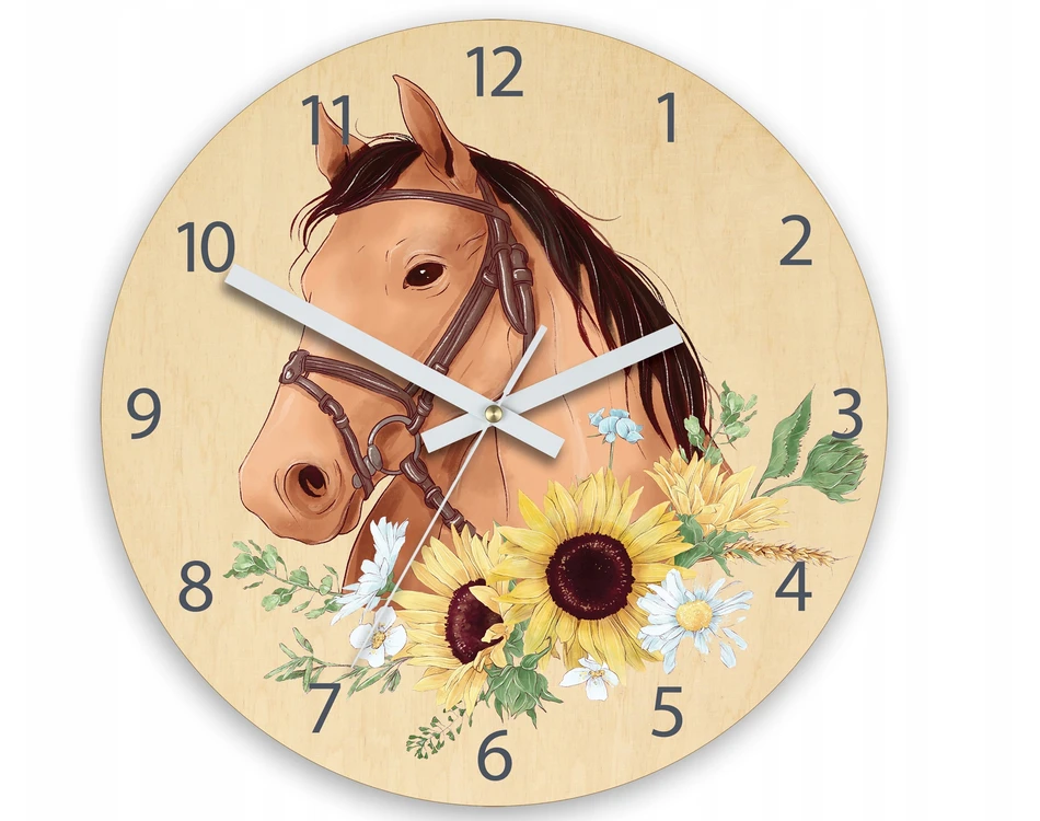 Modernclock Vaikiškas sieninis laikrodis Žirgelis