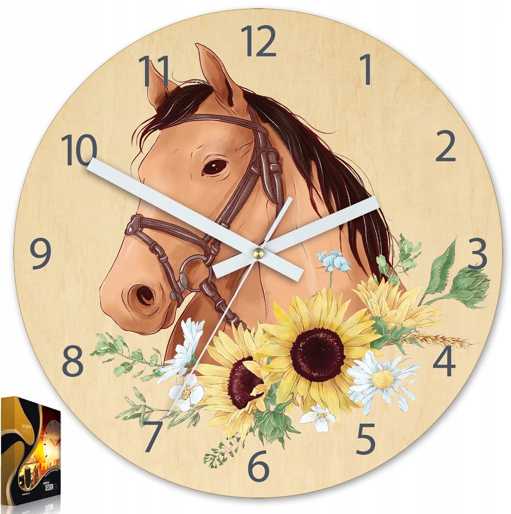 Modernclock Vaikiškas sieninis laikrodis Žirgelis